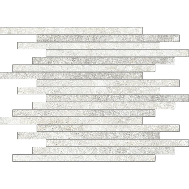 Tuscania METEORA Mosaico Asimmetrico Bianco 30x30 cm 9 mm Matte